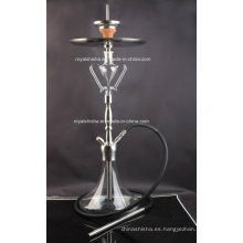 Nuevo diseño de acero inoxidable y vidrio piezas Shisha Cachimba